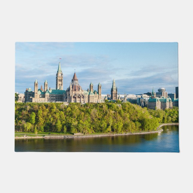 Hill des Parlaments in Ottawa, Ontario, Kanada Fußmatte (Vorderseite)