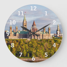 Hill des Parlaments in Ottawa, Ontario, Kanada Große Wanduhr