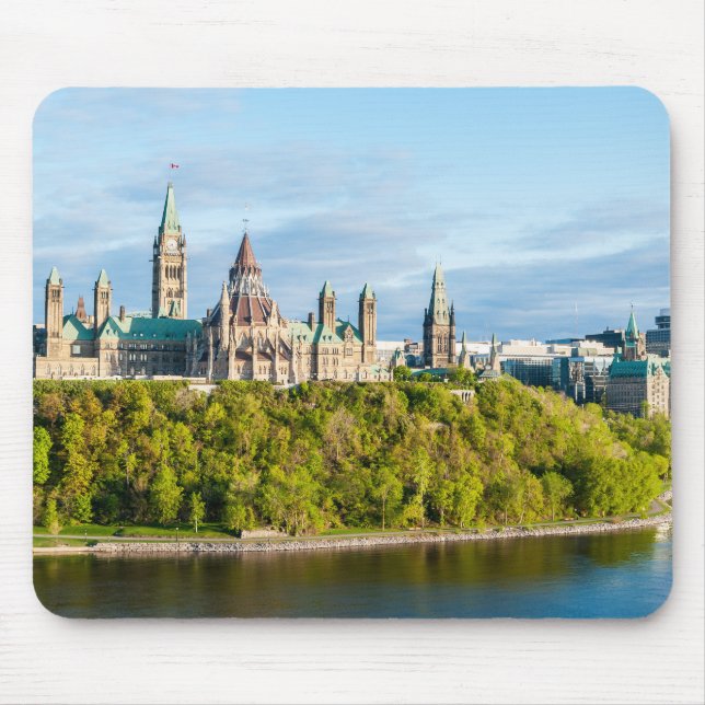 Hill des Parlaments in Ottawa, Ontario, Kanada Mousepad (Vorne)