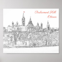 Hill des Parlaments in Ottawa, Ontario, Kanada