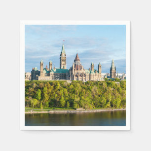 Hill des Parlaments in Ottawa, Ontario, Kanada Serviette