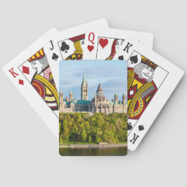 Hill des Parlaments in Ottawa, Ontario, Kanada Spielkarten