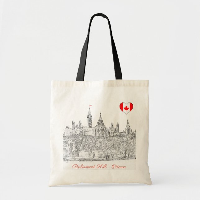 Hill des Parlaments in Ottawa, Ontario, Kanada Tragetasche (Vorne)