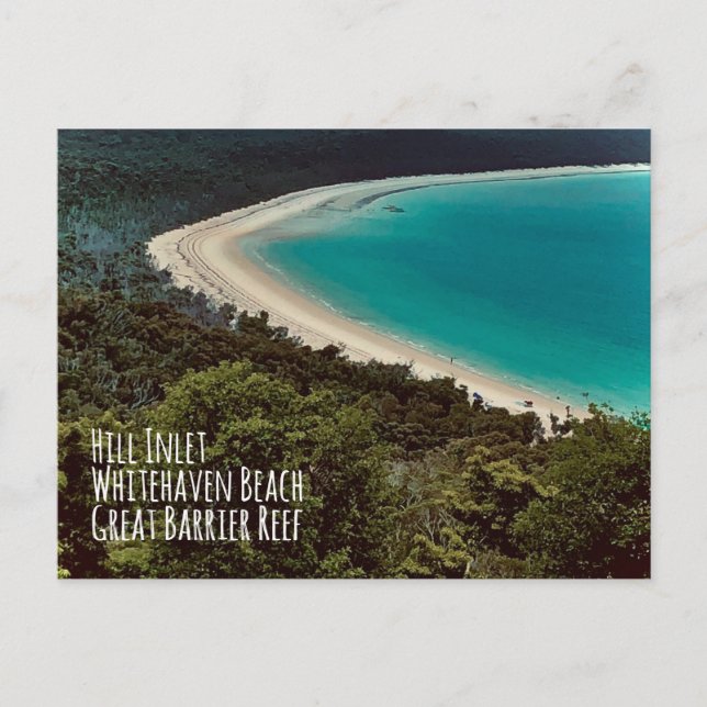 Hill Inlet, Whitehaven Beach, GBR Postkarte (Vorderseite)