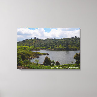 Hill Lake Reise Landschaftsfotografie Indonesien Leinwanddruck