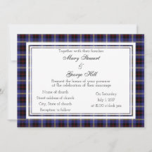 Hill Scottish Wedding Einladung