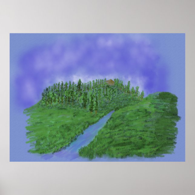 Hill & Stream Poster (Vorne)