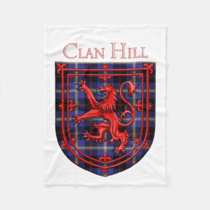 Hill Tartan Scottish Kariert Lion Rampant Fleecedecke