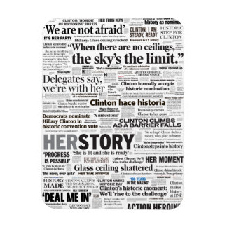 Hillary 2016 Historic Headline Magnet
