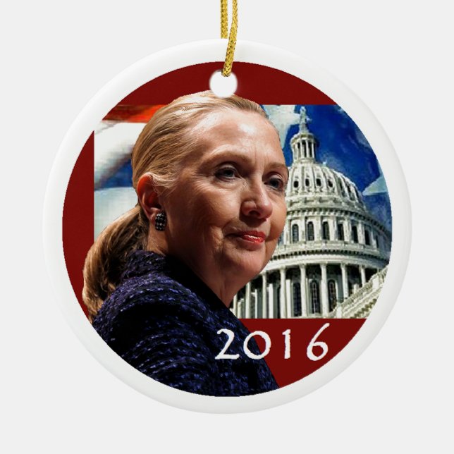 Hillary 2016 keramikornament (Vorne)
