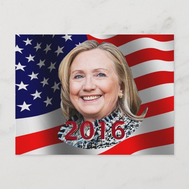 Hillary 2016 Postcard Postkarte (Vorderseite)