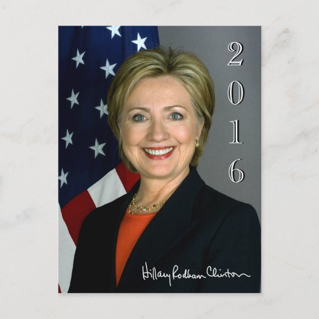 Hillary 2016 postkarte (Vorderseite)
