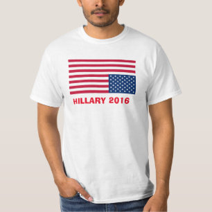 HILLARY 2016 UMGEDREHTE FLAGGE T-Shirt