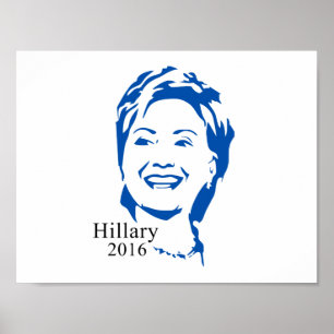 Hillary 2016 Vote Hillary Clinton für Präsident Poster