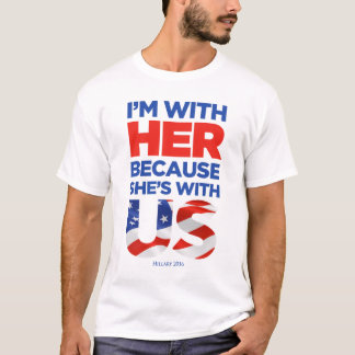 Hillary 2016 weißes/helles T-Shirt