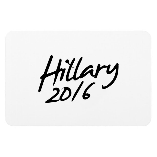 HILLARY AUTOGRAPH 2016.png Magnet (Horizontal)