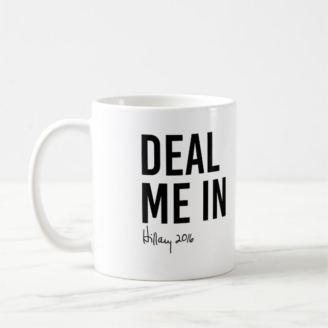 Hillary - behandeln Sie mich herein - Kaffeetasse (Links)