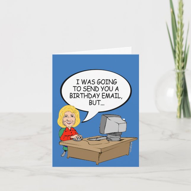 Hillary Birthday Emails - Bernie Sanders Birthday Karte (Vorderseite)