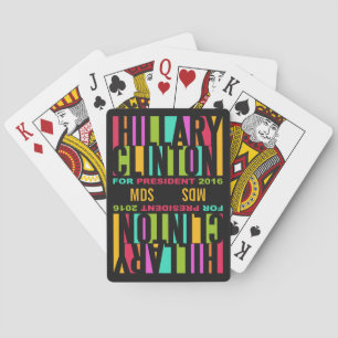 Hillary Clinton 2016 benutzerdefiniertes Kartendec Spielkarten