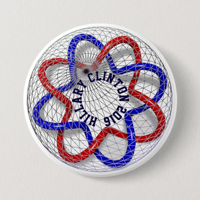 Hillary Clinton 2016 Button (Vorderseite)