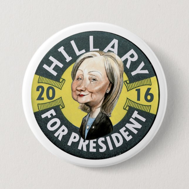 Hillary Clinton 2016 Button (Vorderseite)