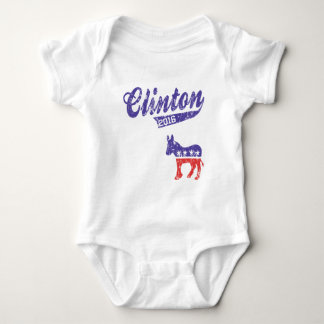 Hillary Clinton 2016 Demokraten Sporty Baby Strampler