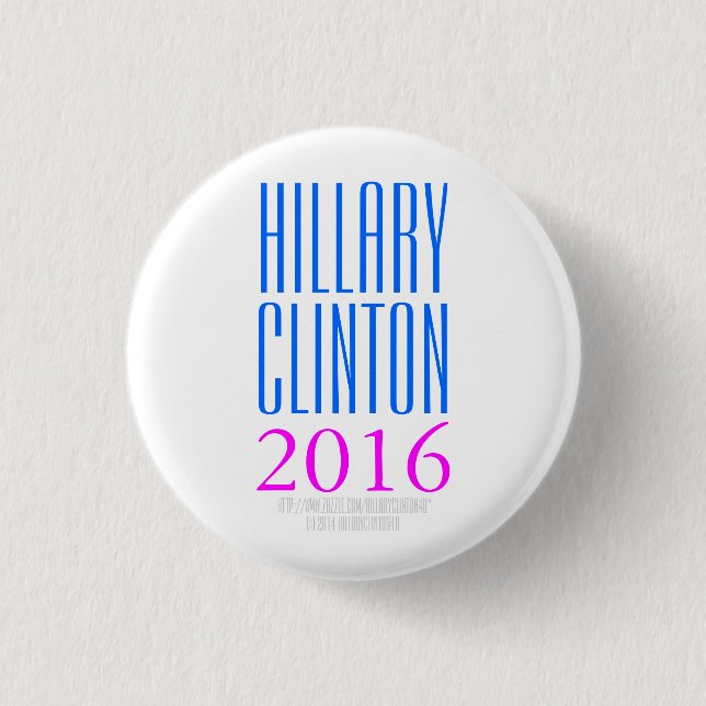 HILLARY CLINTON 2016 durch HillaryClinton4u Button (Vorderseite)