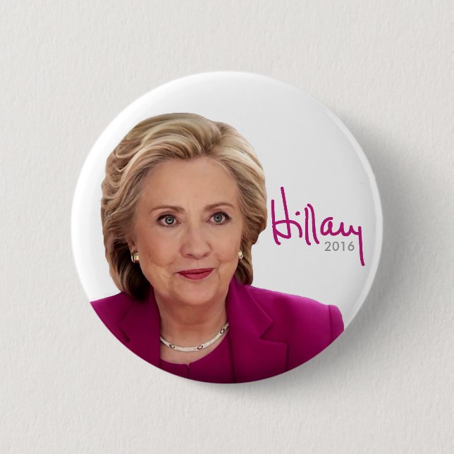 Hillary Clinton 2016 für Präsidenten - Button (Vorderseite)