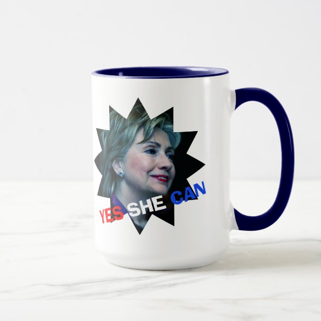 Hillary Clinton 2016 - Ja, sie kann - Tasse (Rechts)