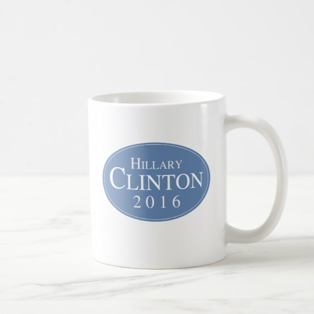 HILLARY CLINTON 2016 OVALESQUE - .PNG KAFFEETASSE (Rechts)