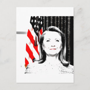 Hillary Clinton 2016 Postkarte