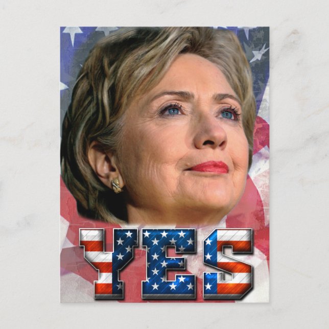 Hillary Clinton 2016 Postkarte (Vorderseite)