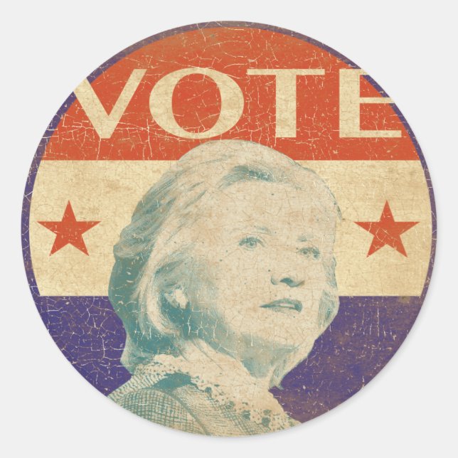 Hillary Clinton 2016 Wahlaufkleber Runder Aufkleber (Vorderseite)