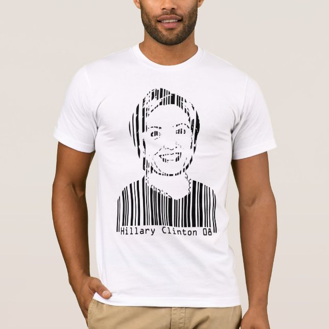 Hillary Clinton-Barcode T-Shirt (Vorderseite)