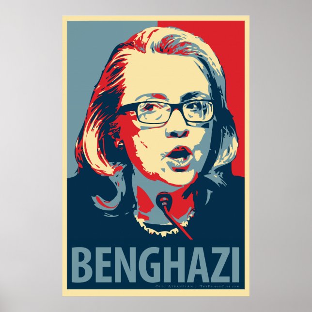 Hillary Clinton "Benghazi" Obama Parody Poster (Vorne)