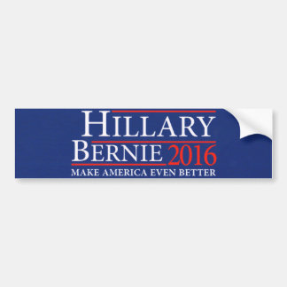 Hillary Clinton Bernie Sanders Autoaufkleber 2016