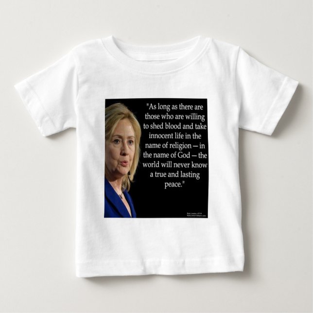 Hillary Clinton Bluthochdruck Zitat Baby T-shirt (Vorderseite)
