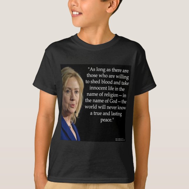 Hillary Clinton Bluthochdruck Zitat T-Shirt (Vorderseite)