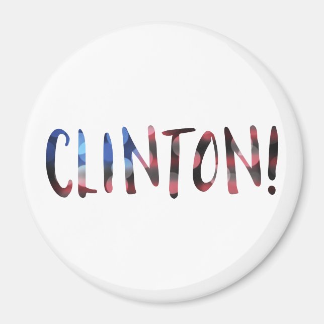 Hillary Clinton bokeh Magnet (Vorne)