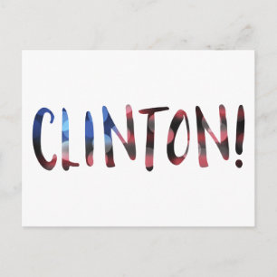 Hillary Clinton Bokeh Postkarte