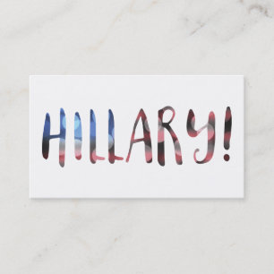 Hillary Clinton bokeh Visitenkarte