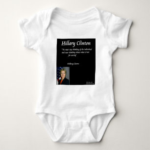 Hillary Clinton "Einzelpersonen"-Zitat Baby Strampler