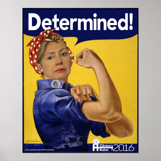 Hillary Clinton entschlossen! Poster (Vorne)