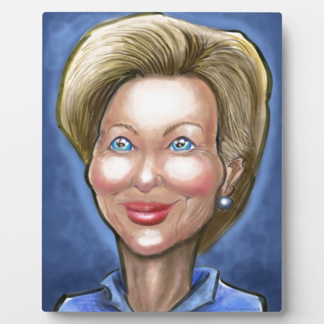 Hillary Clinton Fotoplatte (Vorderseite)
