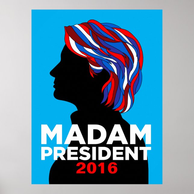 Hillary Clinton Frau Präsidentin Poster 2016 (L) (Vorne)