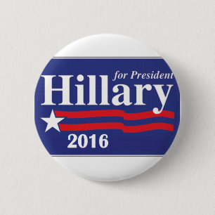 Hillary Clinton für Button Präsidenten-2016 Knopf