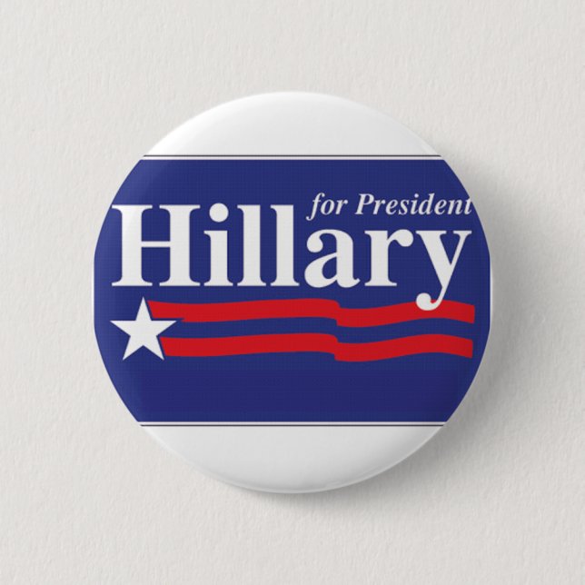Hillary Clinton für Button Präsidenten-2016 Knopf (Vorderseite)