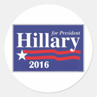 Hillary Clinton für Präsident 2016 Runder Aufkleber