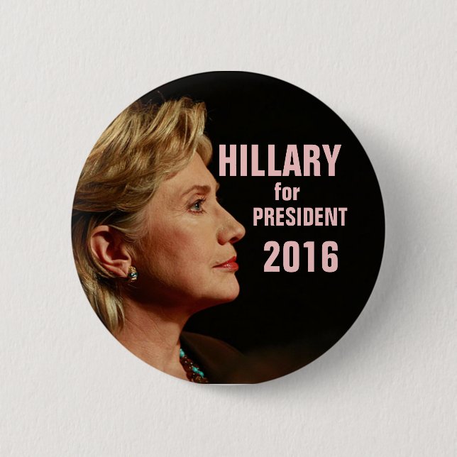 Hillary Clinton für Präsidenten 2016 Button (Vorderseite)