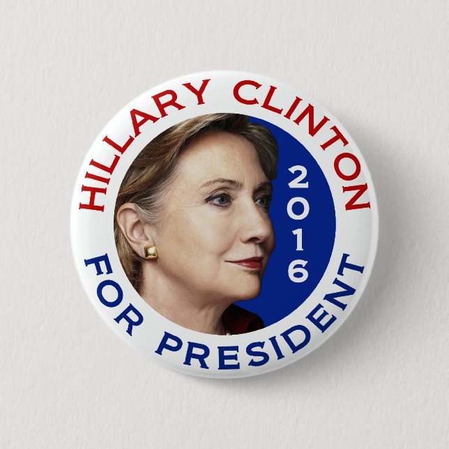 Hillary Clinton für Präsidenten 2016 Button (Vorderseite)